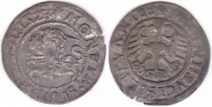 H89 A. Žygimanto Senojo lietuviškas pusgrašis, 1523 m.