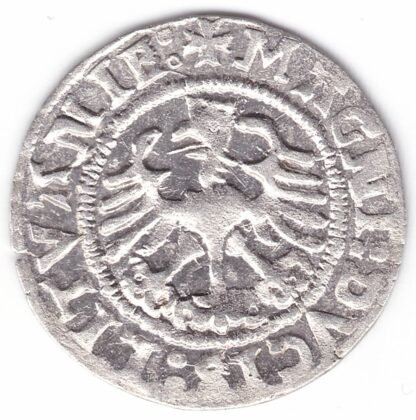 H93 I. Žygimanto Senojo lietuviškas pusgrašis, 1524 m. - Image 3