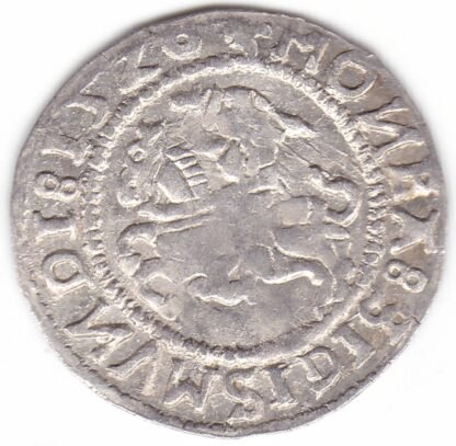 H97 B. Žygimanto Senojo lietuviškas pusgrašis, 1528 m. MOИEA. - Image 2