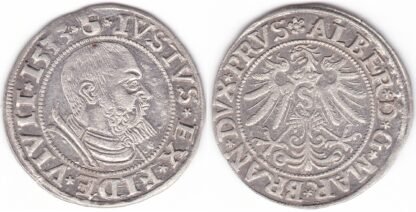 MB 3. Albertas I. Prūsijos 1533 m. grašis.