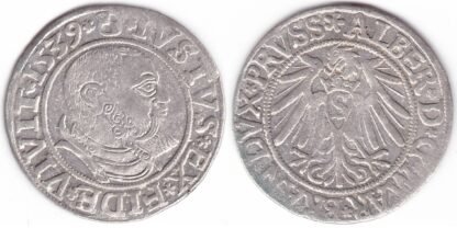 MB 3. Albertas I. Prūsijos 1539 m. grašis.