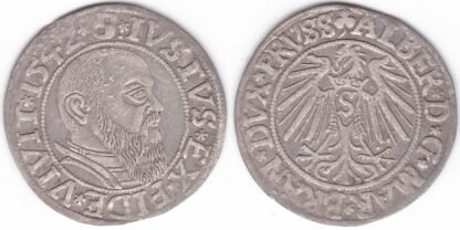 MB 3. Albertas I. Prūsijos 1542 m. grašis.