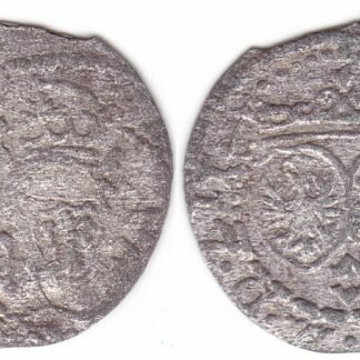 2SV49-28. Žygimantas Vaza. Lietuviškas 1617 m. šilingas.