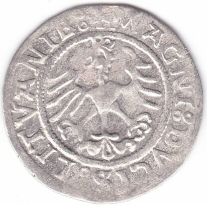 H79 AH. Žygimanto Senojo lietuviškas pusgrašis, 1521 m. - Image 3