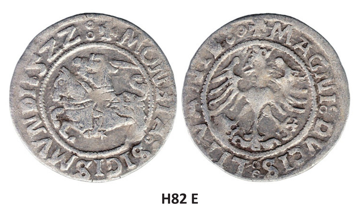 H82 E. Žygimanto Senojo lietuviškas pusgrašis, 1522 m. Moneta iš katalogo. - Image 4