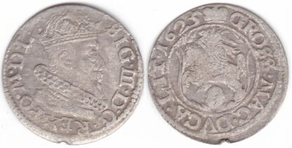 3SV142-36. Žygimantas III Vaza. Lietuviškas 1625 m. grašis
