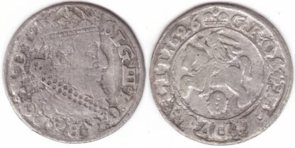 3SV147-40. Žygimantas III Vaza. Lietuviškas 1626 m. grašis