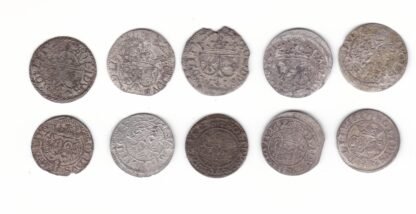 Žygimantas Vaza. Dešimt skirtingų metų lietuviškų šilingų 1614-1627 m. (1) - Image 2