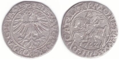 4SA114-29. Žygimanto Augusto lietuviškas pusgrašis, 1562 m.