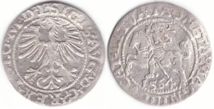 4SA158-43. Žygimanto Augusto lietuviškas pusgrašis, 1564 m.