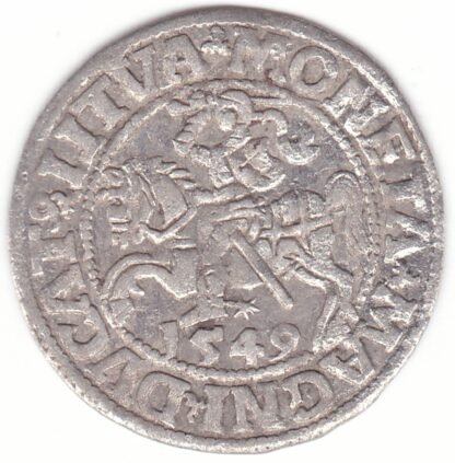 4SA40-12. Žygimanto Augusto lietuviškas pusgrašis, 1549 m. - Image 3