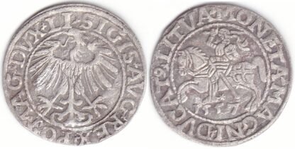 4SA68-16. Žygimanto Augusto lietuviškas pusgrašis, 1557 m.