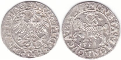 4SA81-24. Žygimanto Augusto lietuviškas pusgrašis, 1558 m.