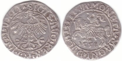 4SA84-24. Žygimanto Augusto lietuviškas pusgrašis, 1558 m.