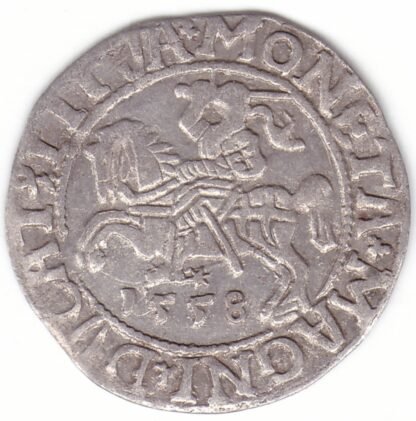 4SA84-24. Žygimanto Augusto lietuviškas pusgrašis, 1558 m. - Image 3