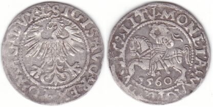 4SA94-24. Žygimanto Augusto lietuviškas pusgrašis, 1560 m.