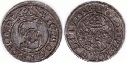 2SV118-57. Žygimantas Vaza. Lietuviškas 1626 m. šilingas