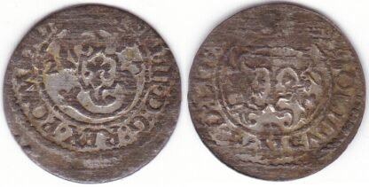 2SV144-45. Žygimantas Vaza. Lietuviškas 1623 m. šilingas