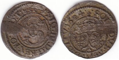2SV147-54. Žygimantas Vaza. Lietuviškas 1624 m. šilingas