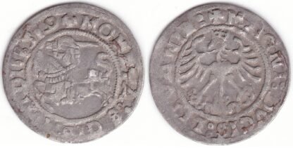 H69 C. Žygimanto Senojo lietuviškas pusgrašis, 1519 m.