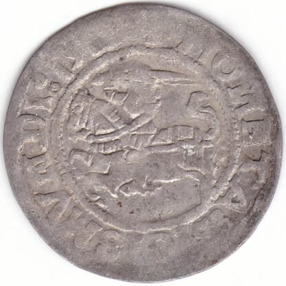 H70 D. Žygimanto Senojo lietuviškas pusgrašis, 1519 m. LITANIE. - Image 2