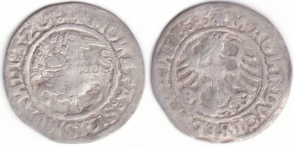 H74 R. Žygimanto Senojo lietuviškas pusgrašis, 1520 m. 5Z0
