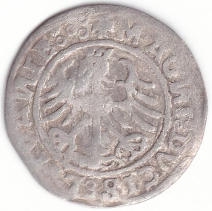 H74 R. Žygimanto Senojo lietuviškas pusgrašis, 1520 m. 5Z0 - Image 3