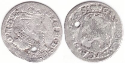 Žygimantas III Vaza. Neaprašytas lietuviškas 1625 m. grašis. MA.