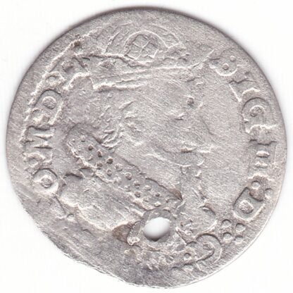 Žygimantas III Vaza. Neaprašytas lietuviškas 1625 m. grašis. MA. - Image 2