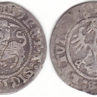 H47 C. Žygimanto Senojo lietuviškas pusgrašis, 1517 m.