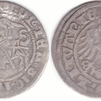 H54 B. Žygimanto Senojo lietuviškas pusgrašis, 1518 m. MONTEA.