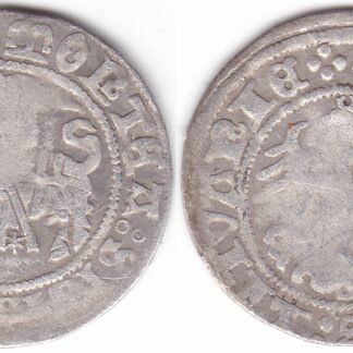 H54 E. Žygimanto Senojo lietuviškas pusgrašis, 1518 m. MONTEA.