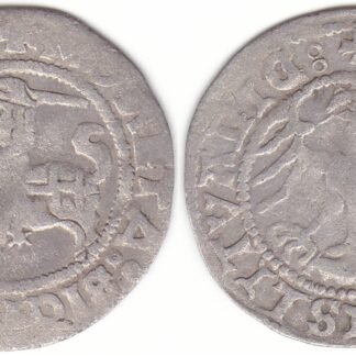 H60 A. Žygimanto Senojo lietuviškas pusgrašis, 1519 m. Ren/got.