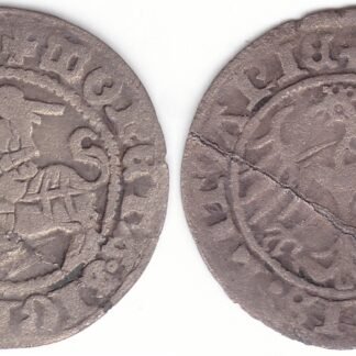 H41 AP. Žygimanto Senojo lietuviškas pusgrašis, 1513 m.