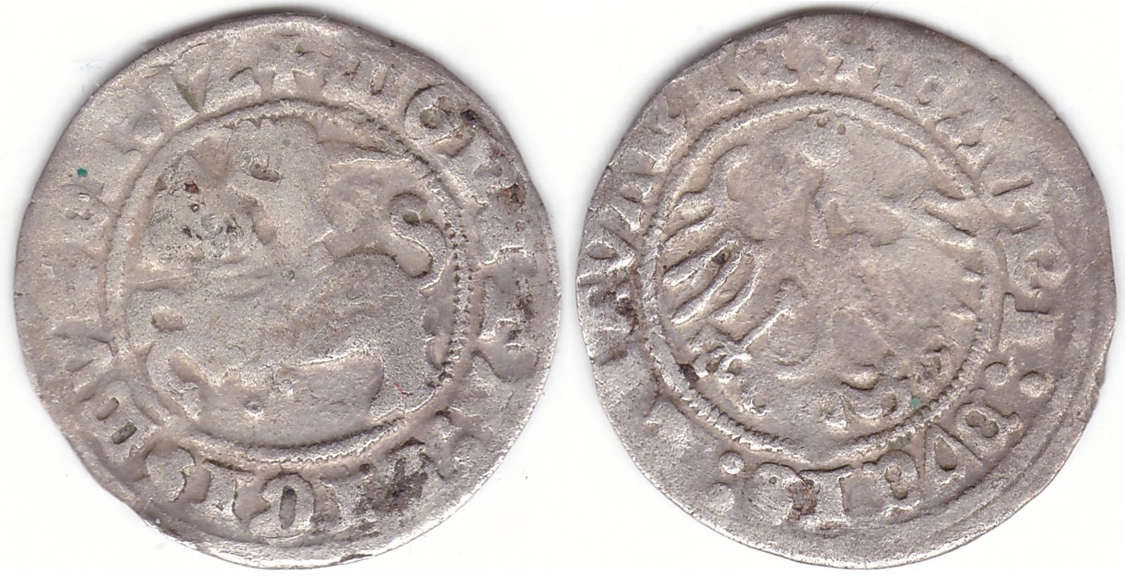 H40 BC. Žygimanto Senojo lietuviškas pusgrašis, 1512 m.