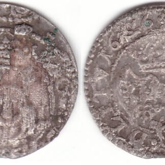 2SV121-58. Žygimantas Vaza. Lietuviškas 1626 m. šilingas. Veidrodinis dvejetas datoje.