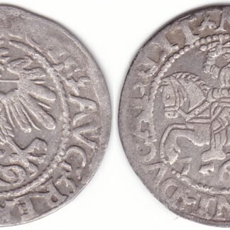 4SA93-24. Žygimanto Augusto lietuviškas pusgrašis, 1560 m. LIT reverse.