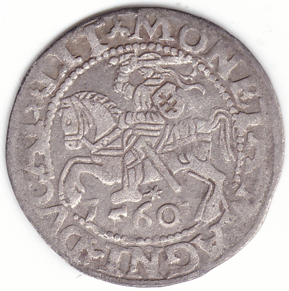 4SA93-24. Žygimanto Augusto lietuviškas pusgrašis, 1560 m. LIT reverse. - Image 3