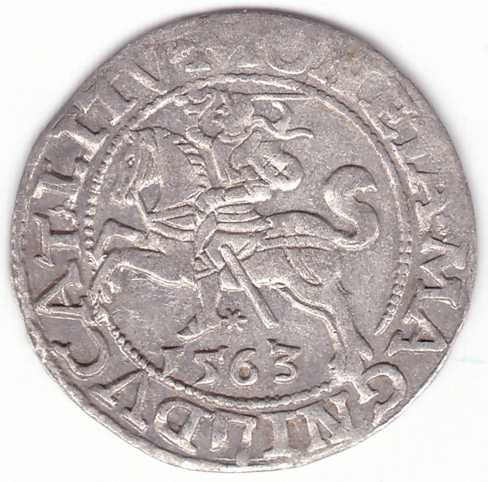 4SA139-37. Žygimanto Augusto lietuviškas pusgrašis, 1563 m. - Image 3