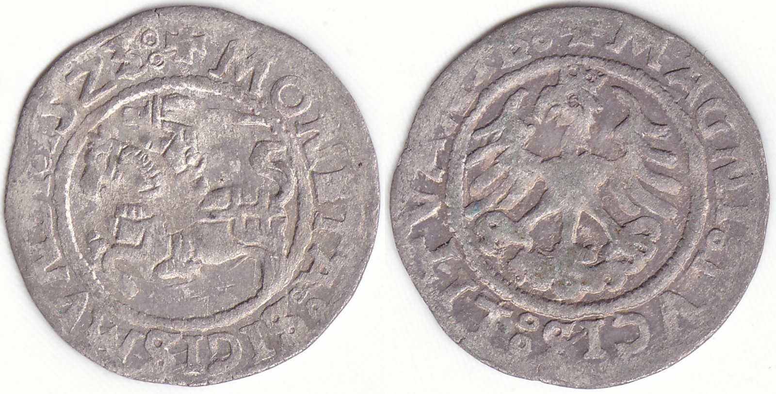 H85 F. Žygimanto Senojo lietuviškas pusgrašis, 1523 m.