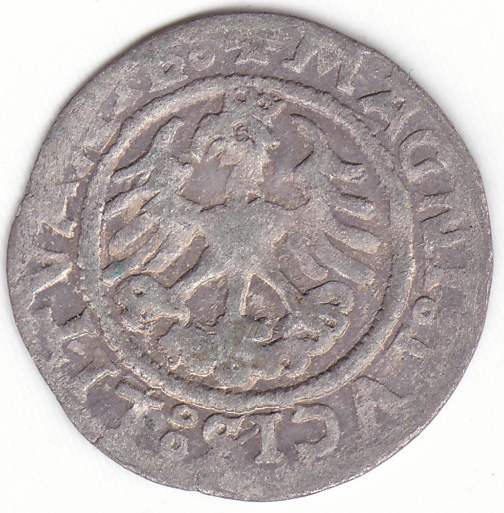 H85 F. Žygimanto Senojo lietuviškas pusgrašis, 1523 m. - Image 3