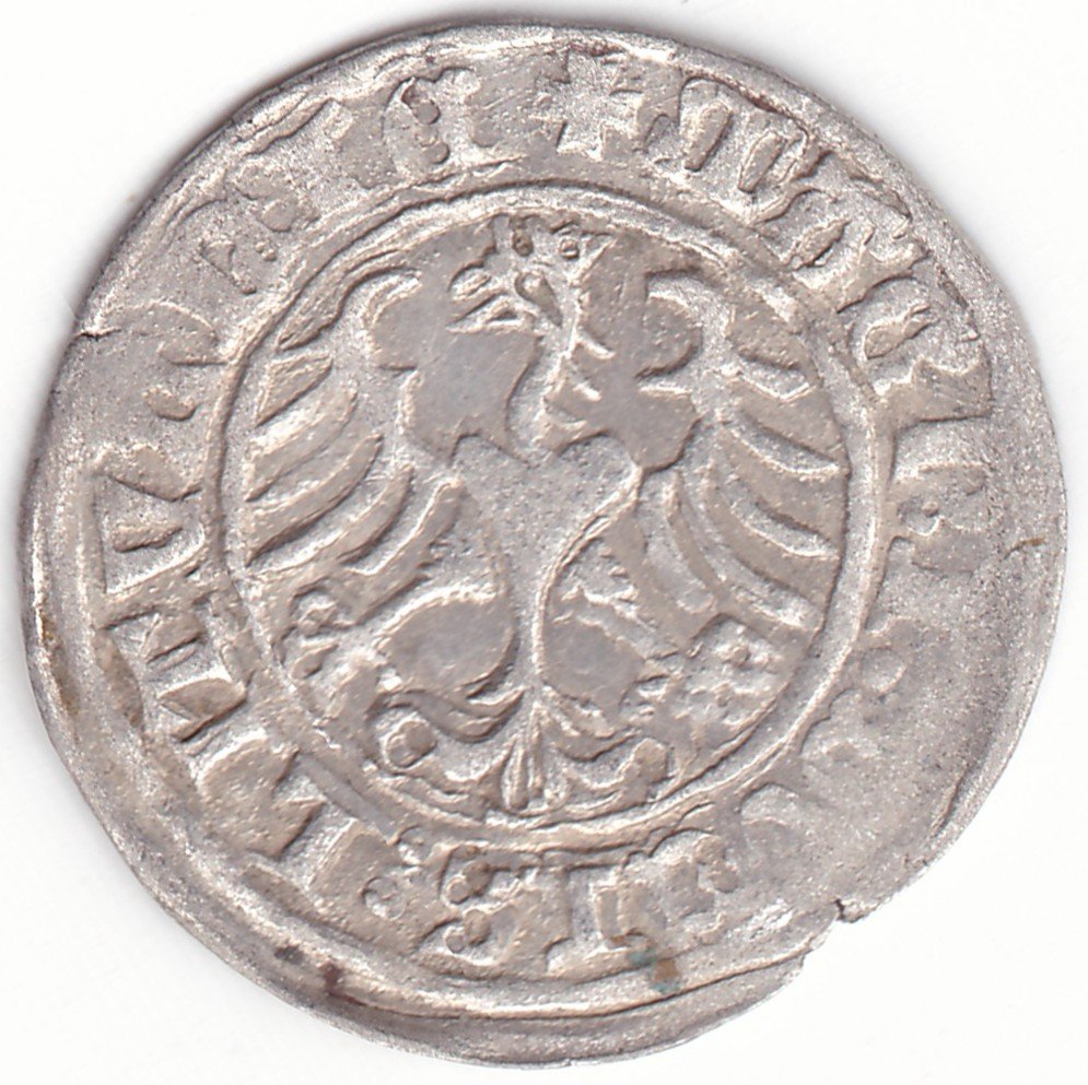H34 C. Žygimanto Senojo lietuviškas pusgrašis, 1509 m. III retumas. - Image 3