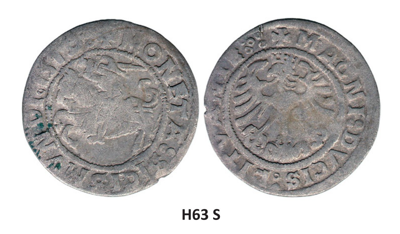 H63 S. Žygimanto Senojo lietuviškas pusgrašis, 1519 m. IŠ KNYGOS - Image 4