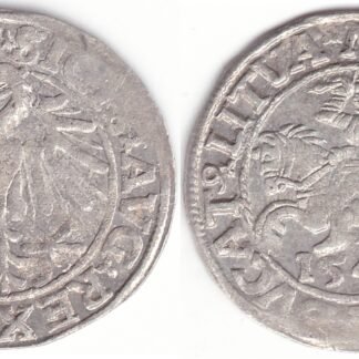 4SA37-12. Žygimanto Augusto lietuviškas pusgrašis, 1548 m.