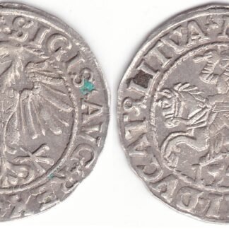 4SA37-12. Žygimanto Augusto lietuviškas pusgrašis, 1548 m.