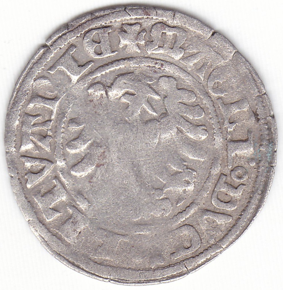 H3 A. Aleksandro Jogailaičio lietuviškas pusgrašis - Image 3