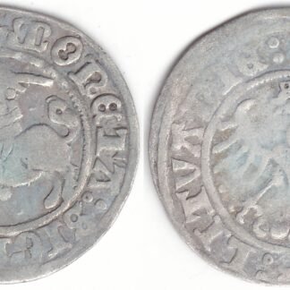 H33 J. Žygimanto Senojo lietuviškas pusgrašis, 1509 m.