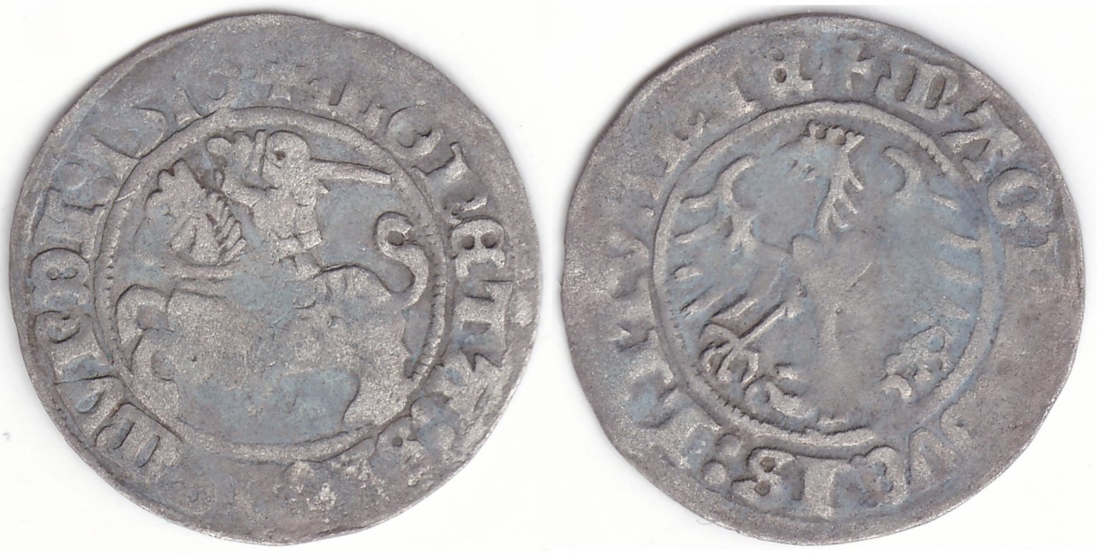 H38 A. Žygimanto Senojo lietuviškas pusgrašis, 1510 m.
