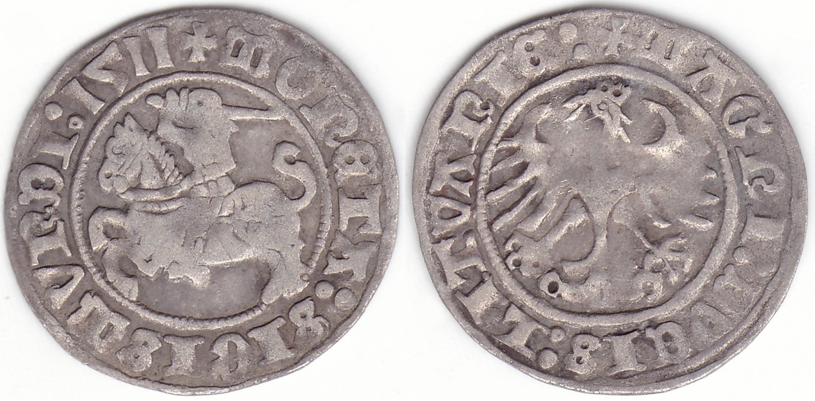 H39 C. Žygimanto Senojo lietuviškas pusgrašis, 1511 m.