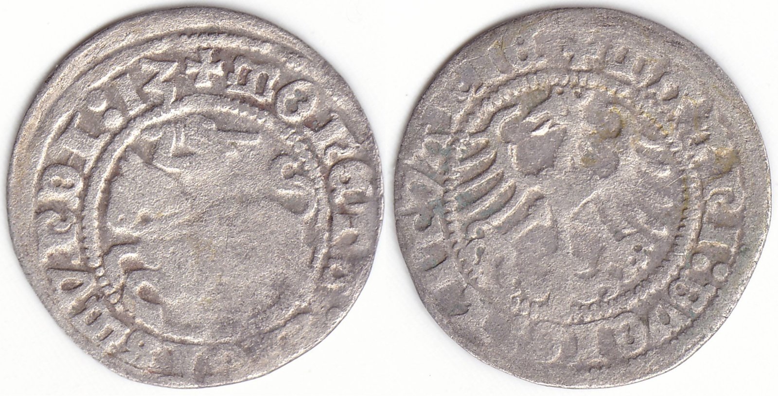 H41 B. Žygimanto Senojo lietuviškas pusgrašis, 1513 m. Moneta iš katalogo